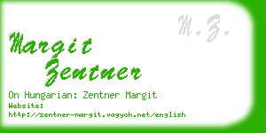 margit zentner business card